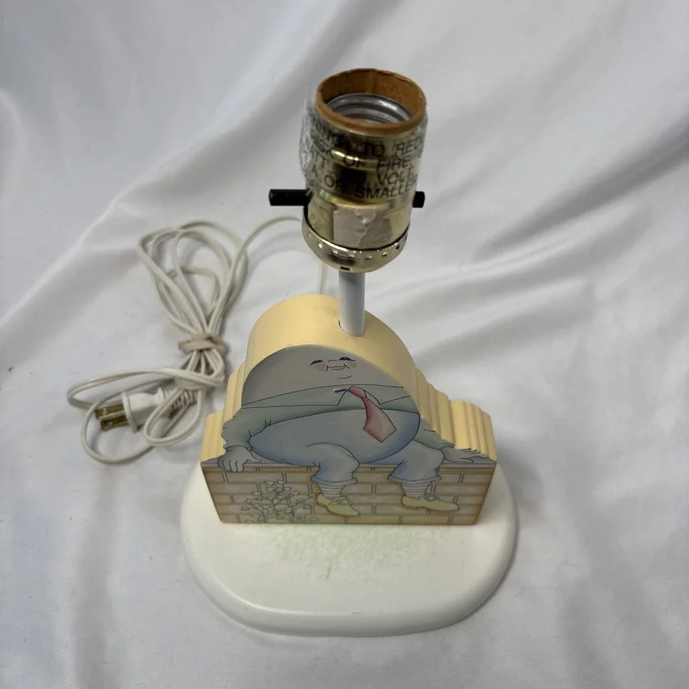 Vtg HUMPTY DUMPTY Children's Lamp Base Nursery MM's Designs No‎ Shade